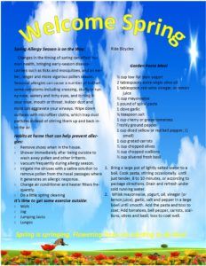 newsletter spring english